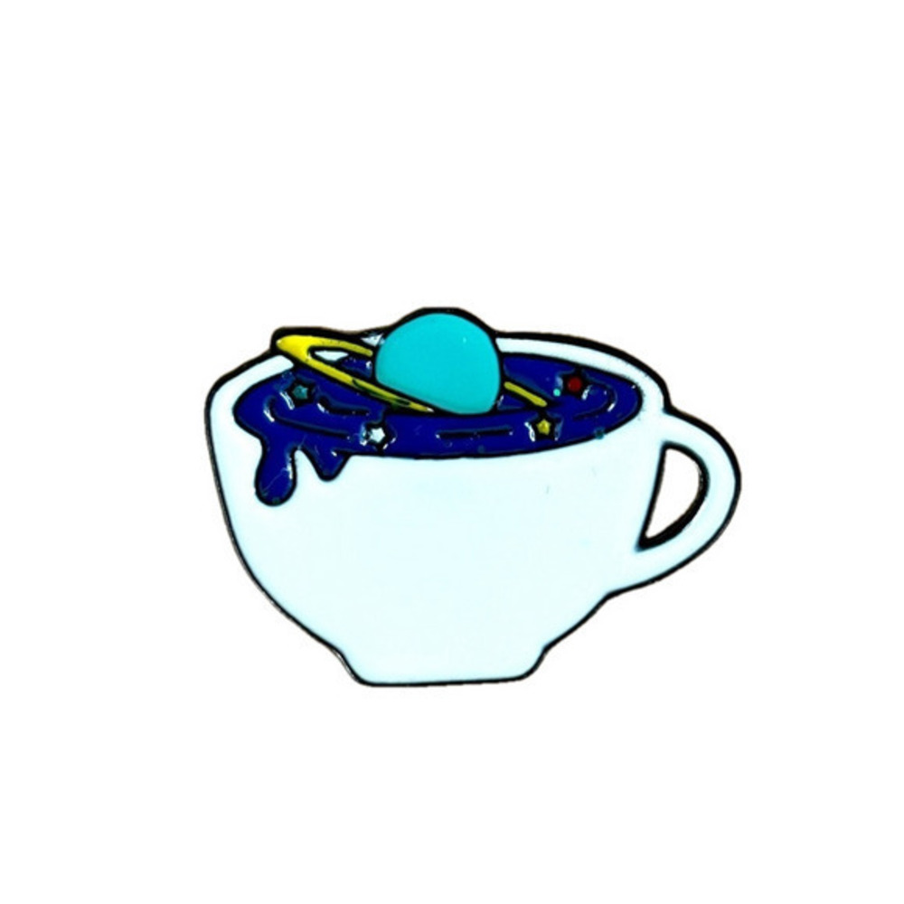 Planet Coffee Unisex High Quality Enamel Pin, NWT